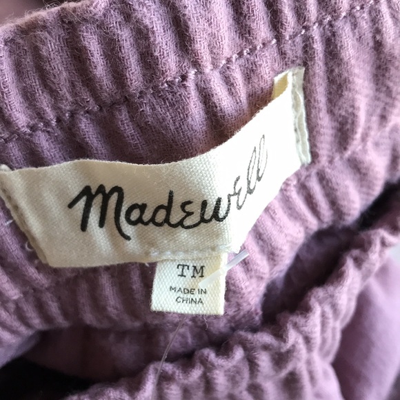 NWT Madewell Sz medium TALL knit WAFFLEBACK PULL-ON HIGH-RISE TAPERED PANTS - Picture 6 of 8